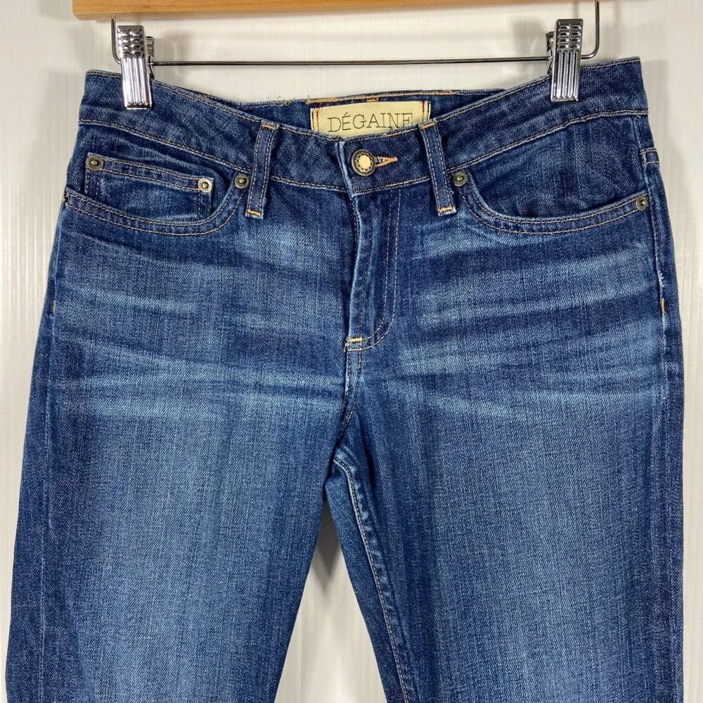 Degaine Slim Boot Cut Low Rise Blue Denim Jeans‎ Womens 27